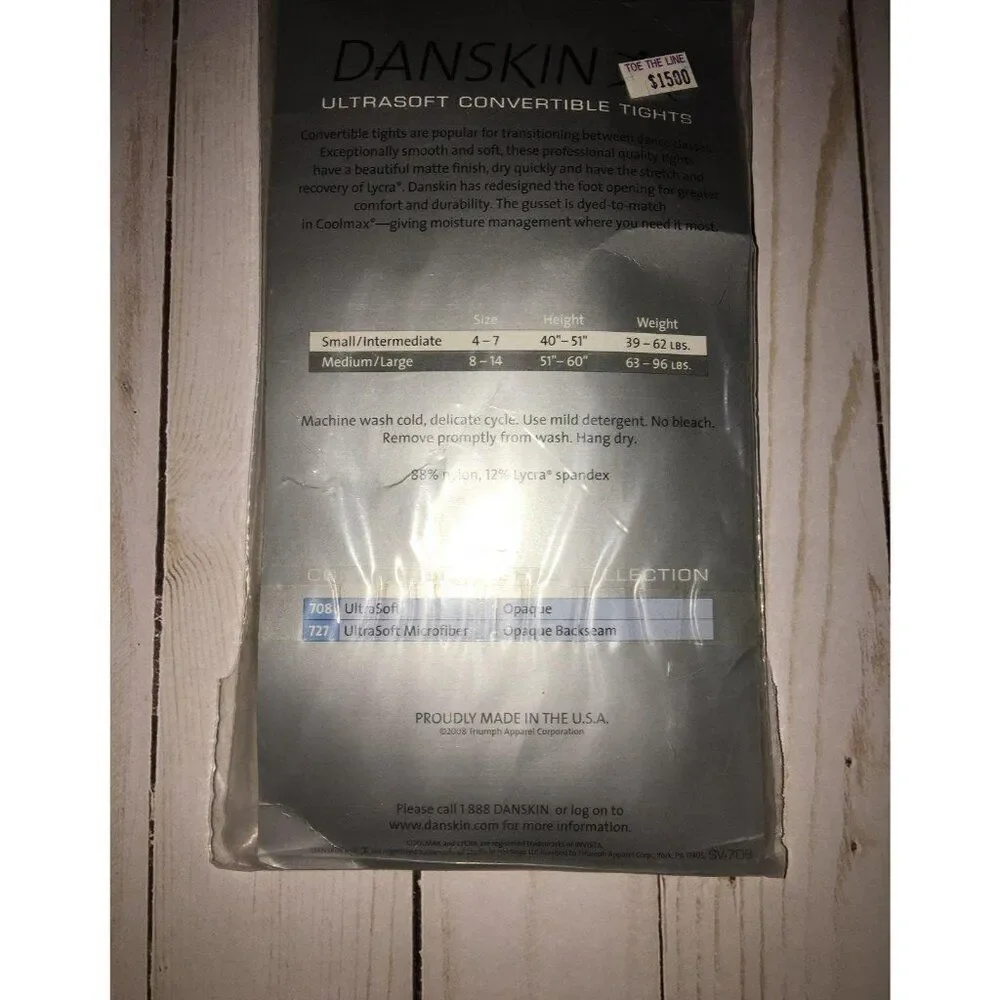 danskin girls convertible tights